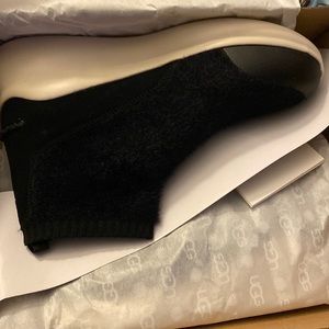 Ugg Shoes Ugg Griffith Black Sock Wool Wedge Sneaker Black women size 10
